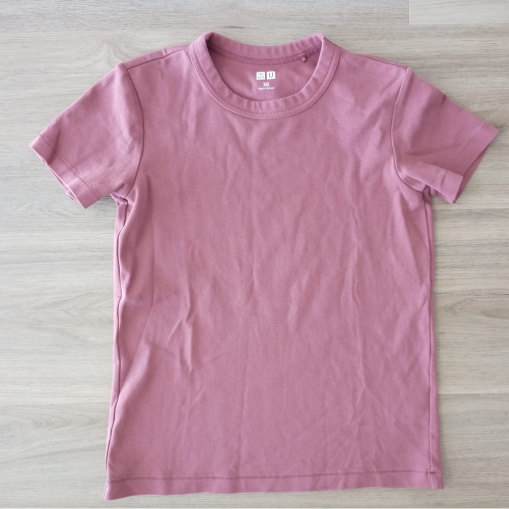 Uniqlo Dusty Rose Crew Neck Tee